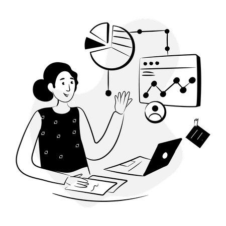Website Analytics  Illustration