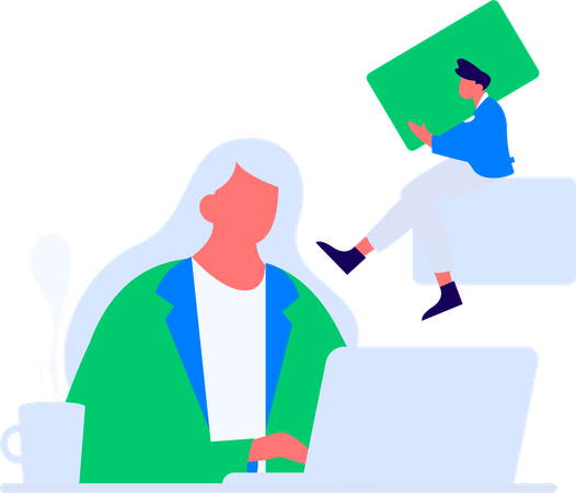 Website coding using html code  Illustration