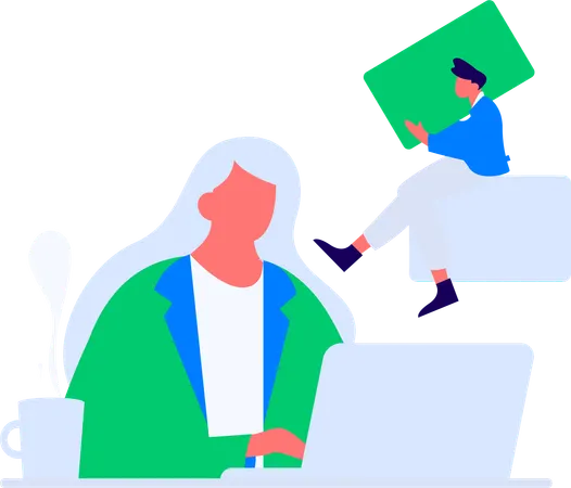 Website coding using html code  Illustration