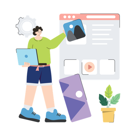 Website Creator  Illustration