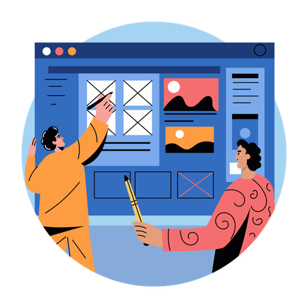 Website Designers  Illustration
