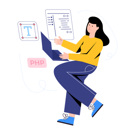 Website Developer  Illustration