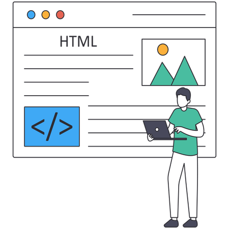 Website development  Illustration