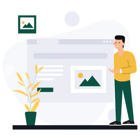 Website Development  Illustration