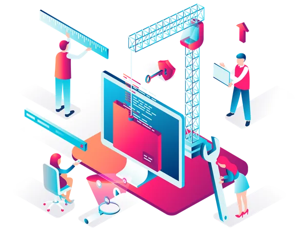 Website development  Illustration