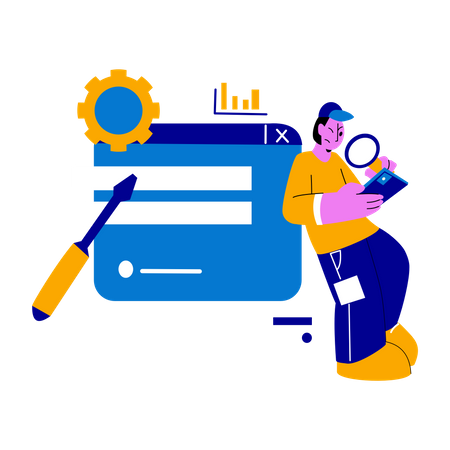 Website development Illustration