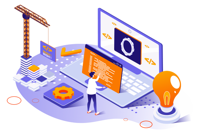 Website development  Illustration