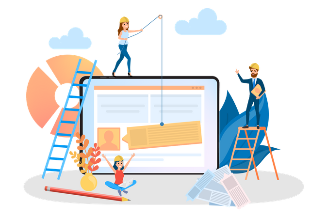 Website development  Illustration