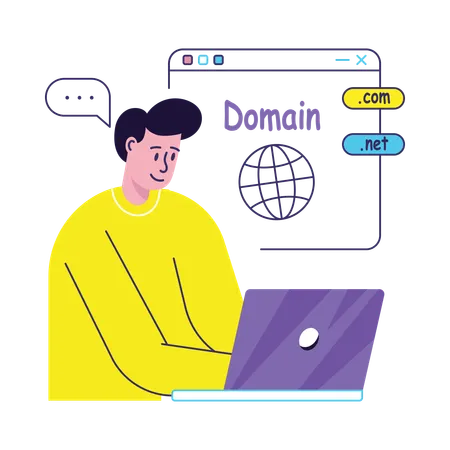 Website Domain Testing  Illustration