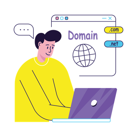 Website Domain Testing  Illustration