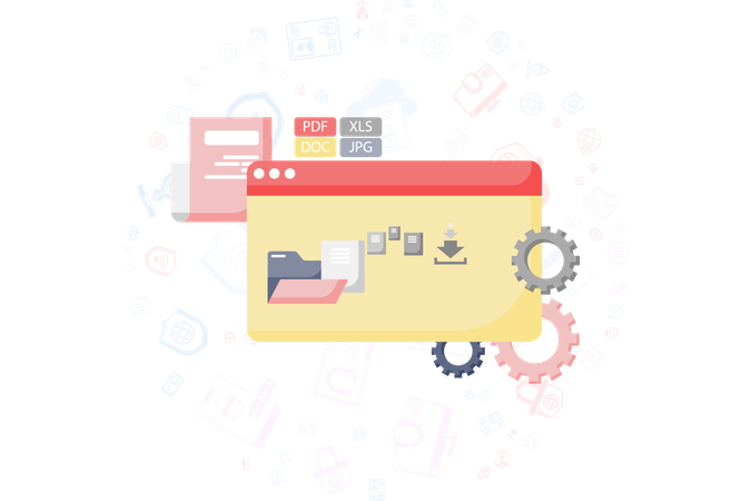 Website Exchange  Illustration