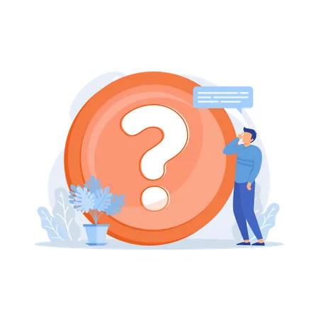 Website FAQ section  Illustration