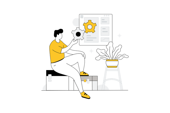 Website Format Design  Illustration