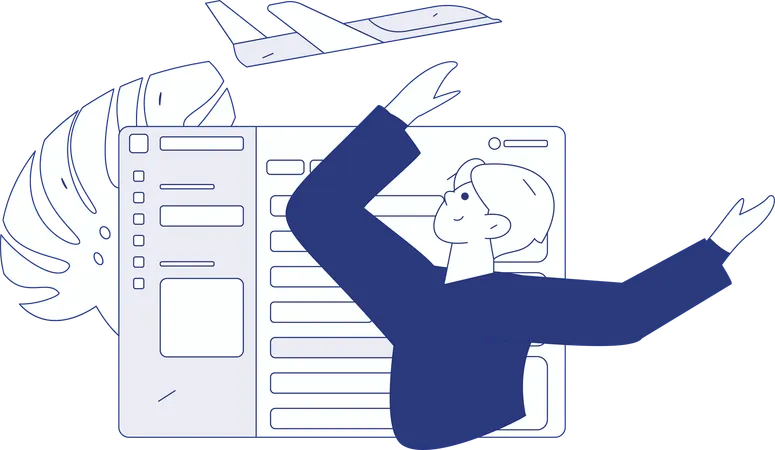 Website hosting and development  Illustration