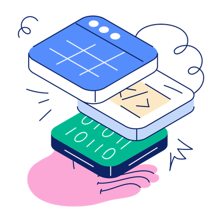 Website Layers  Illustration