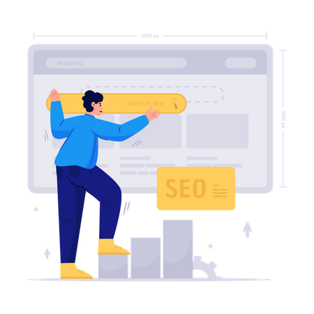 Website Layout Developer  Illustration