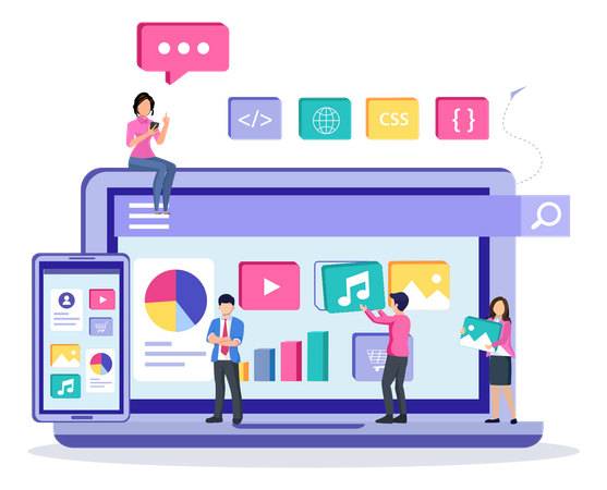 Website Layout  Illustration