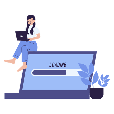 Website Loading  Illustration