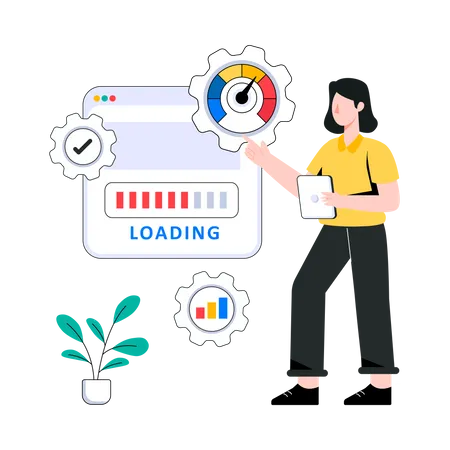 Website Loading  Illustration