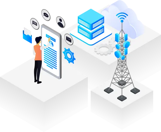 Website Login Security  Illustration