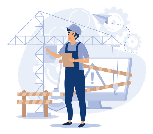 Website Maintenance, Coding And Programming, Under Maintenance, Technology, Software Development, Flat Vector Modern Illustration Illustration