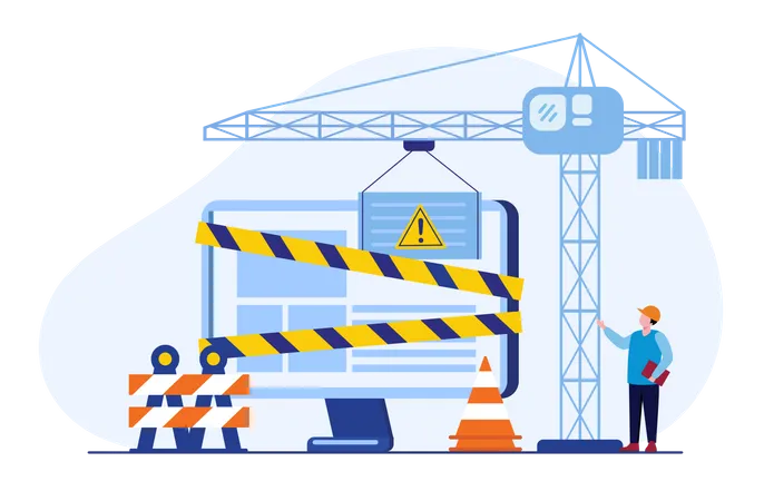 Website Maintenance  Illustration