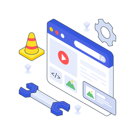 Website Maintenance Illustration