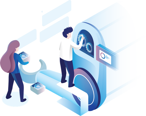 Website maintenance Illustration