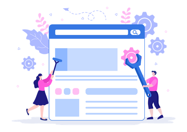 Website Maintenance Illustration