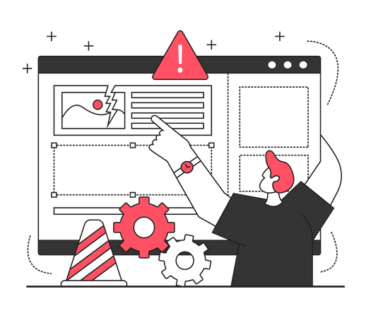 Website maintenance Illustration