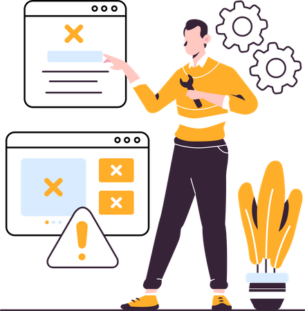 Website Maintenance Illustration