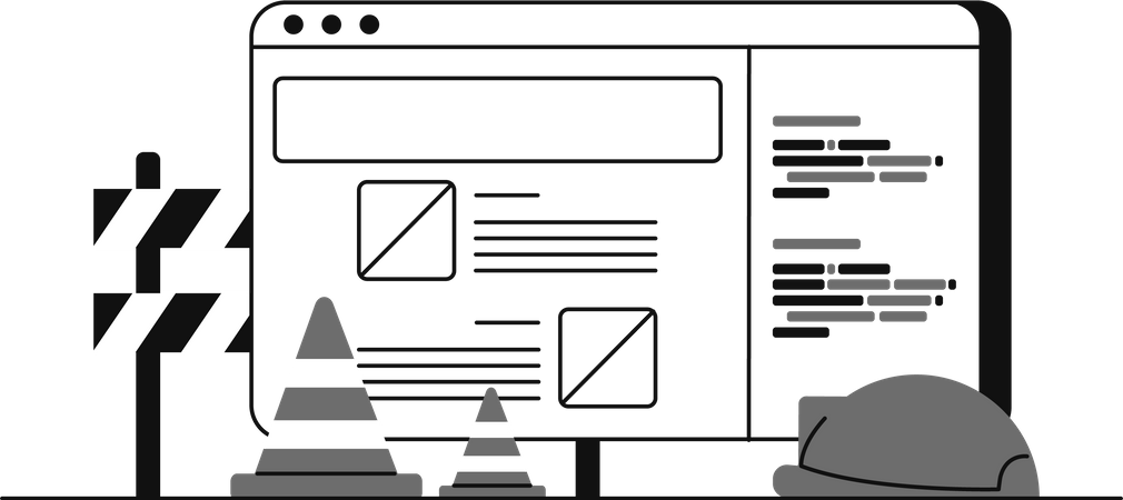 Website Maintenance Illustration