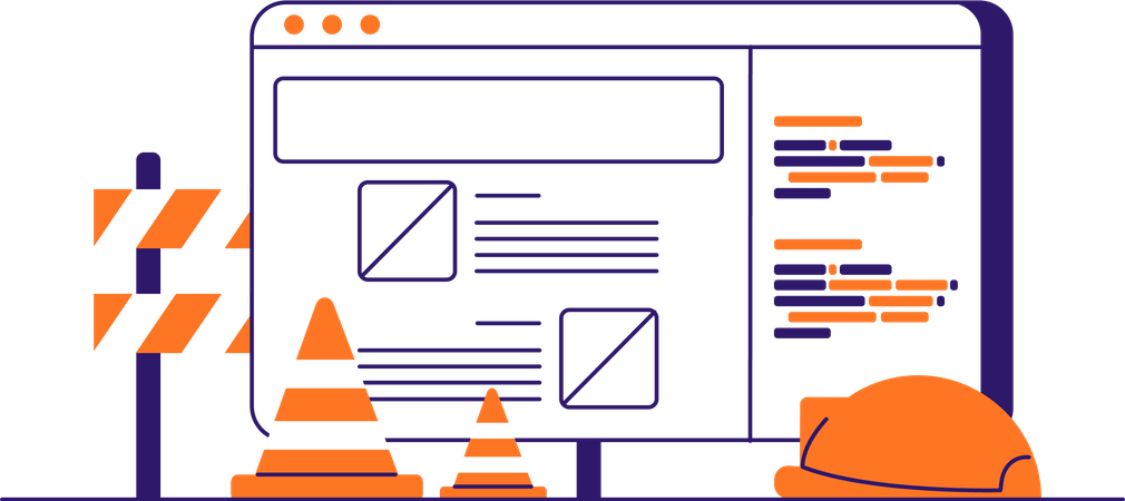 Website Maintenance Illustration