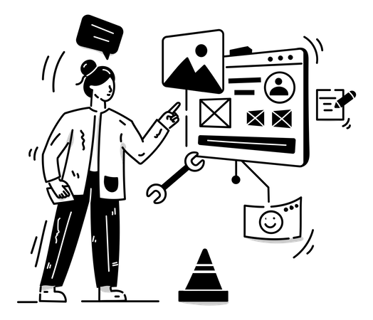 Website Maintenance Illustration