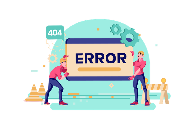 Website maintenance Illustration