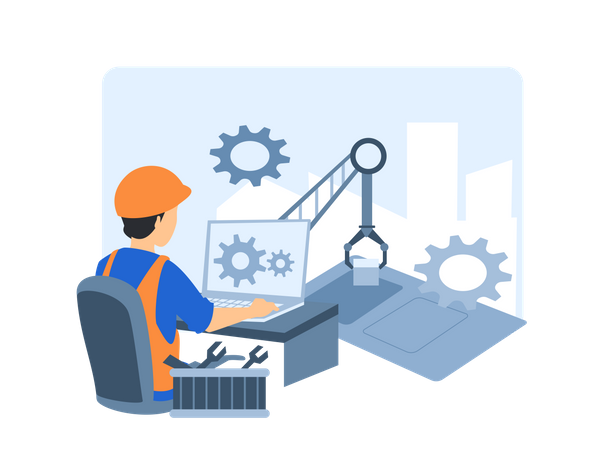 Website maintenance Illustration