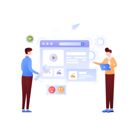 Website Maintenance Illustration