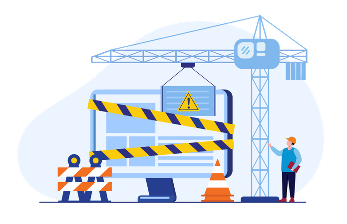 Website Maintenance Illustration