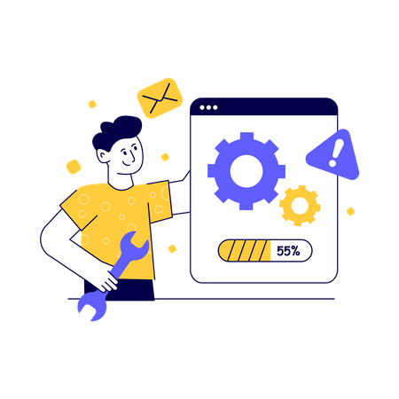 Website Maintenance Illustration