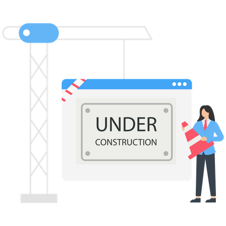 Website maintenance process  Illustration