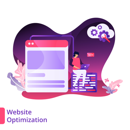 Website Optimization  Illustration