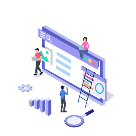 Website Optimization  Illustration