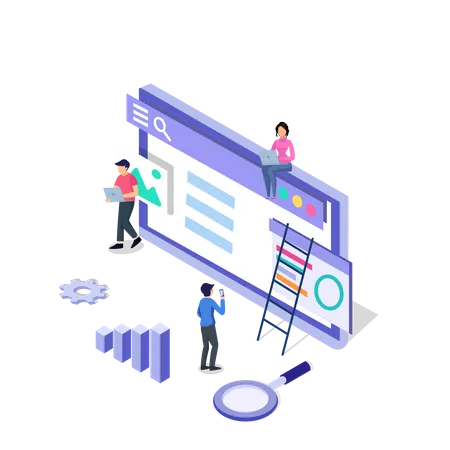 Website Optimization  Illustration