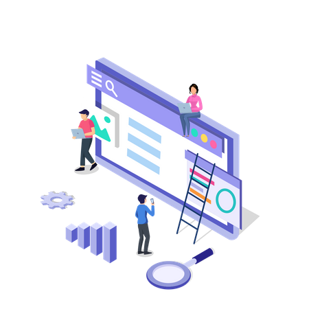 Website Optimization  Illustration