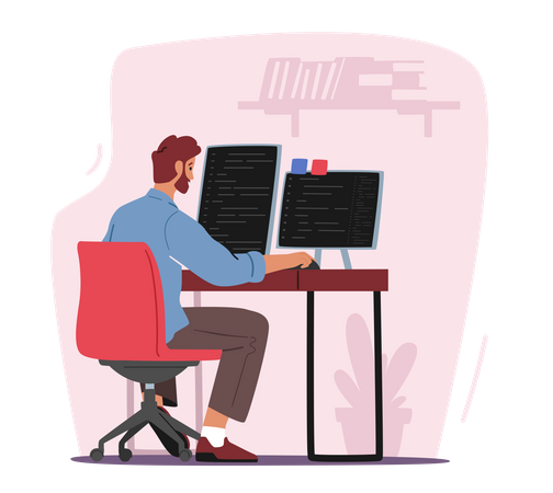 Website Programming  Illustration