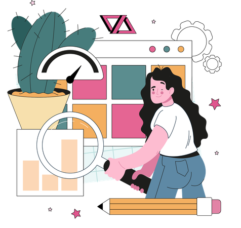 Website programming  Illustration