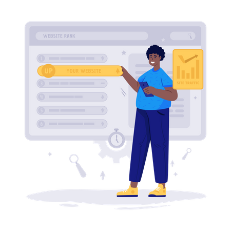Website Rank  Illustration