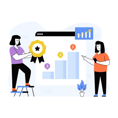 Website Ranking  Illustration