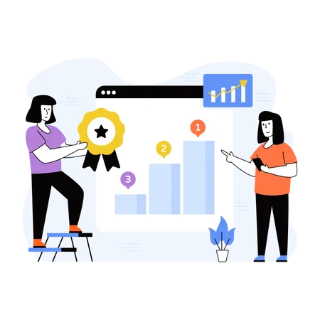 Website Ranking  Illustration