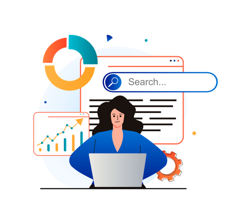 Website search improvement  Illustration